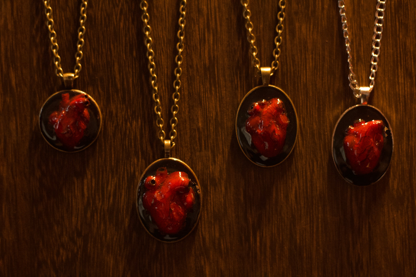 "Damned Heart" pendant necklace