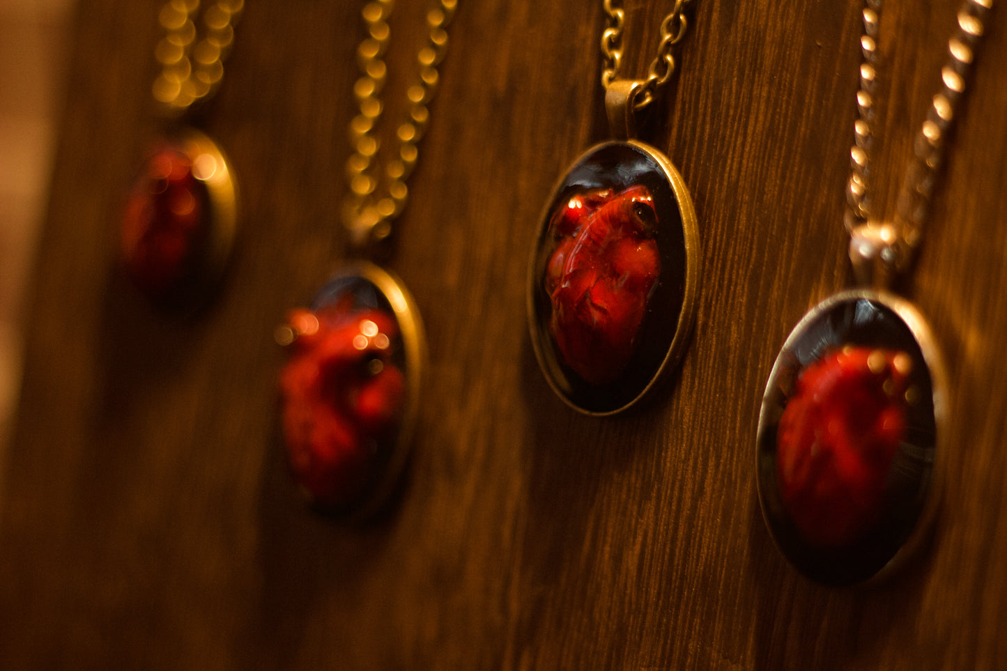 "Damned Heart" pendant necklace