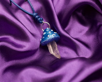 Mushroom Crystal Necklace