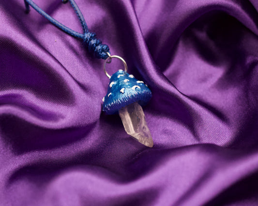 Mushroom Crystal Necklace