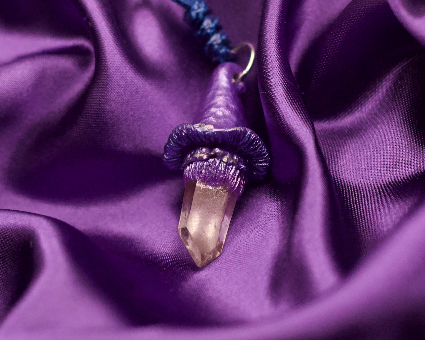 Mushroom Crystal Necklace