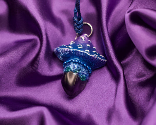 Mushroom Crystal Necklace