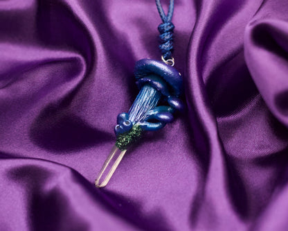Mushroom Crystal Necklace
