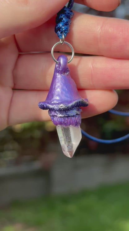 Mushroom Crystal Necklace